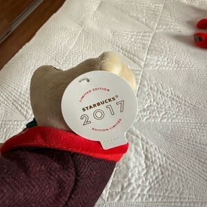 Starbucks 2017 Limited Edition Plush with Red and Cream Accents